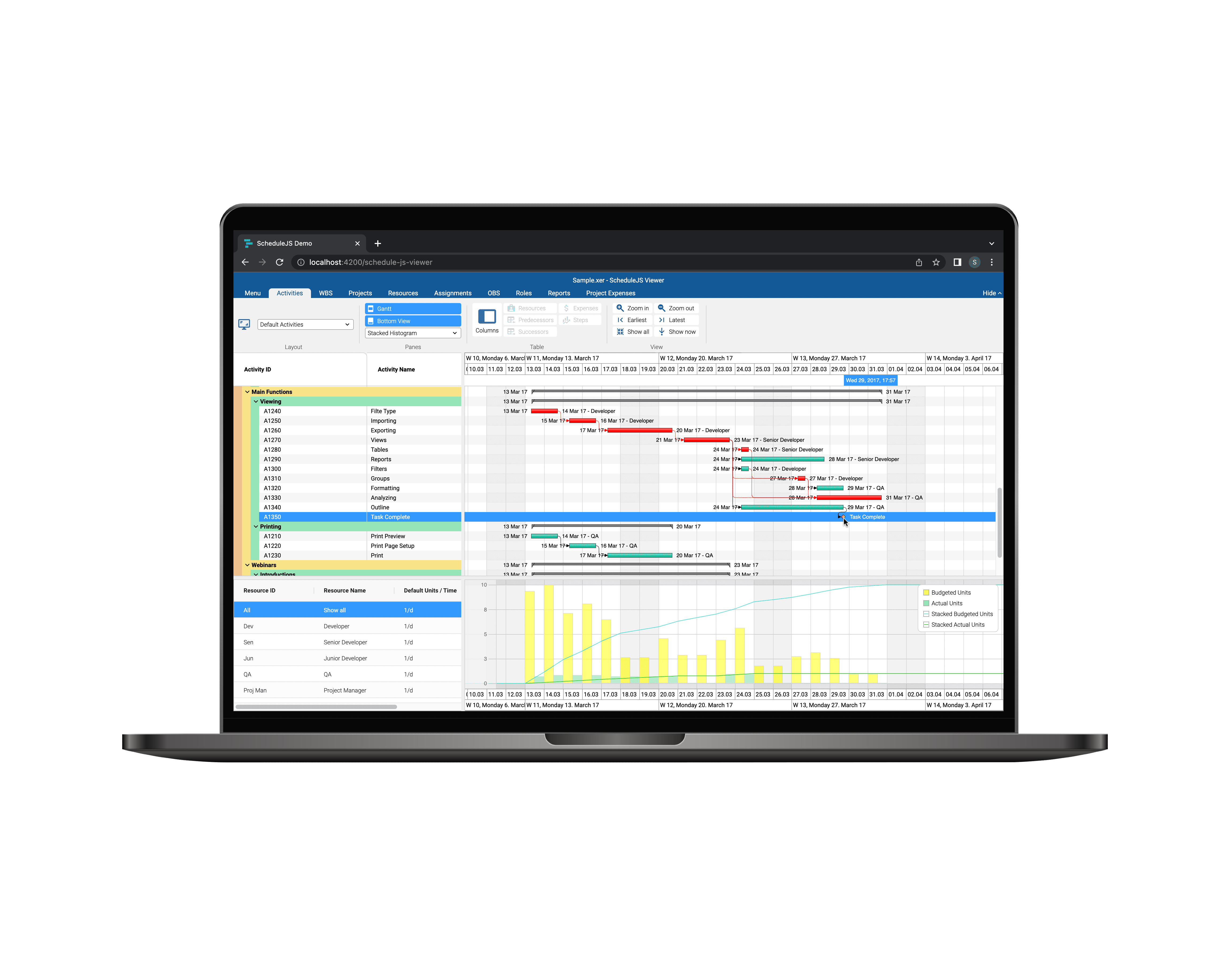 example of the carousel js viewer