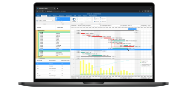 example of Gantt framework js viewer