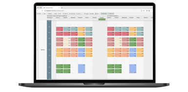 example of Gantt framework agenda layout