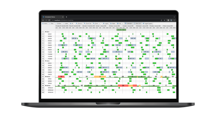 example of Gantt framework backing