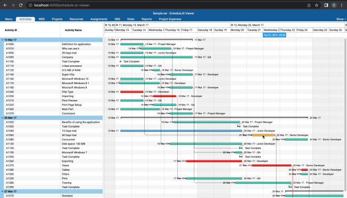 Schedulejs viewer gantt